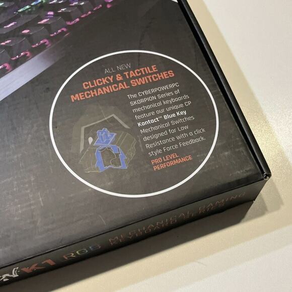 CyberpowerPC Keyboard Skorpion K1 RGB Mechanical Gaming Series Pro High Quality - Picture 3 of 6